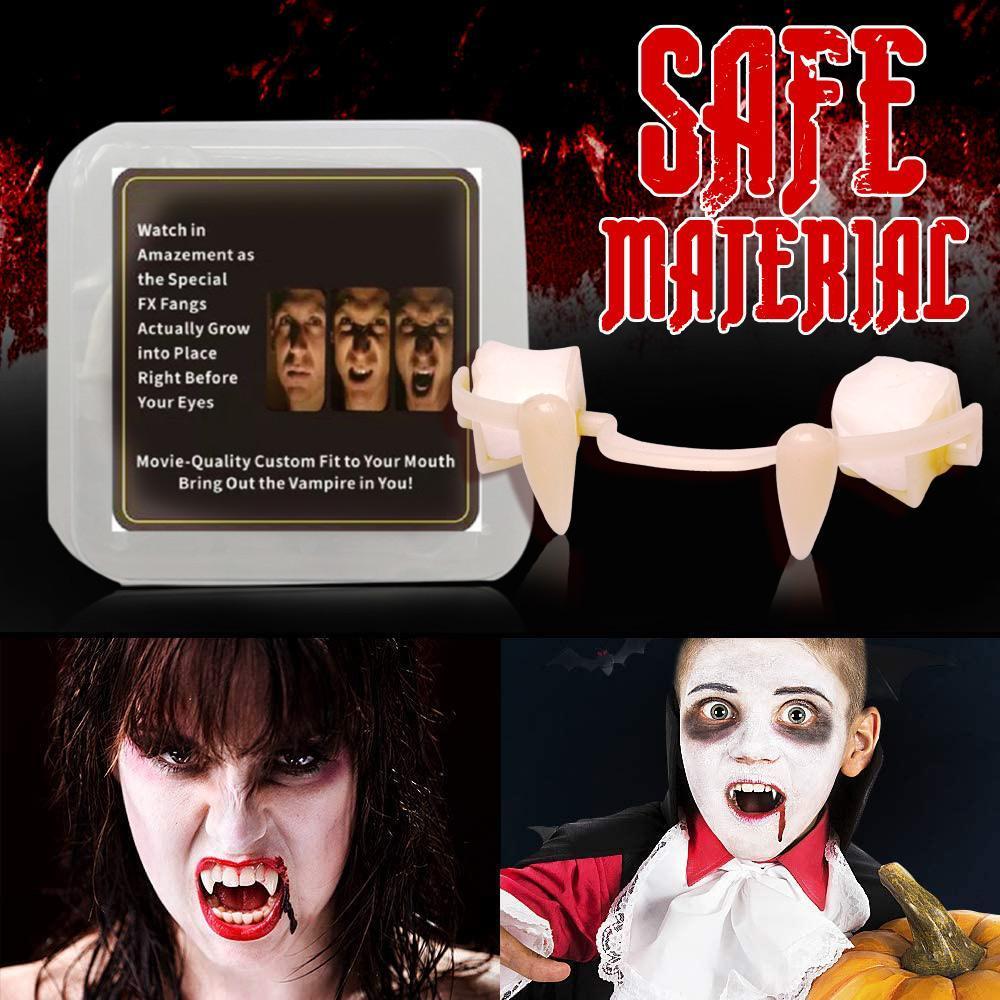 Halloween Vampire Teeth Retractable Fangs Masquerade Party