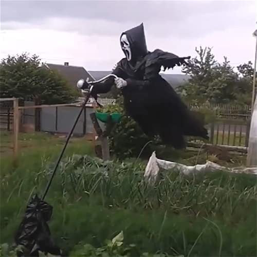 Halloween Decoration Tricky Props Skull Screaming Scarecrow Home
