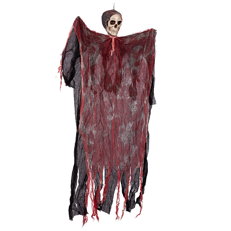 Halloween Hanging Ghost Pendant Dyed Blood Horror Skull Pendants