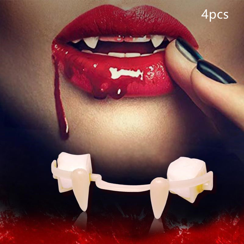 Halloween Vampire Teeth Retractable Fangs Masquerade Party