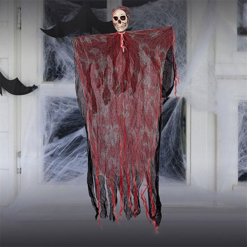 Halloween Hanging Ghost Pendant Dyed Blood Horror Skull Pendants 