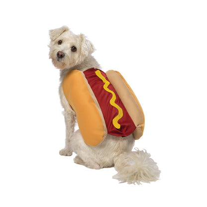 Funny Halloween Costumes For Dogs Puppy Pet Clothing Hot Dog Design 