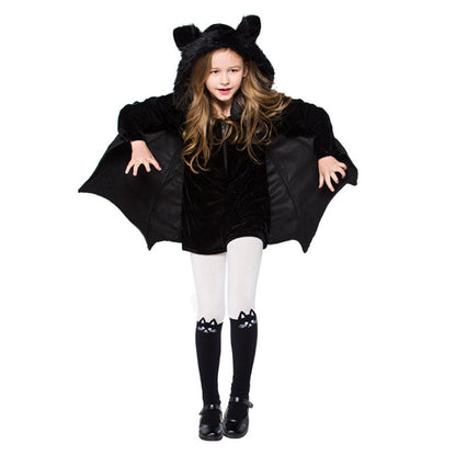 Halloween Children's Costume Black Bat Cosplay Costumes      