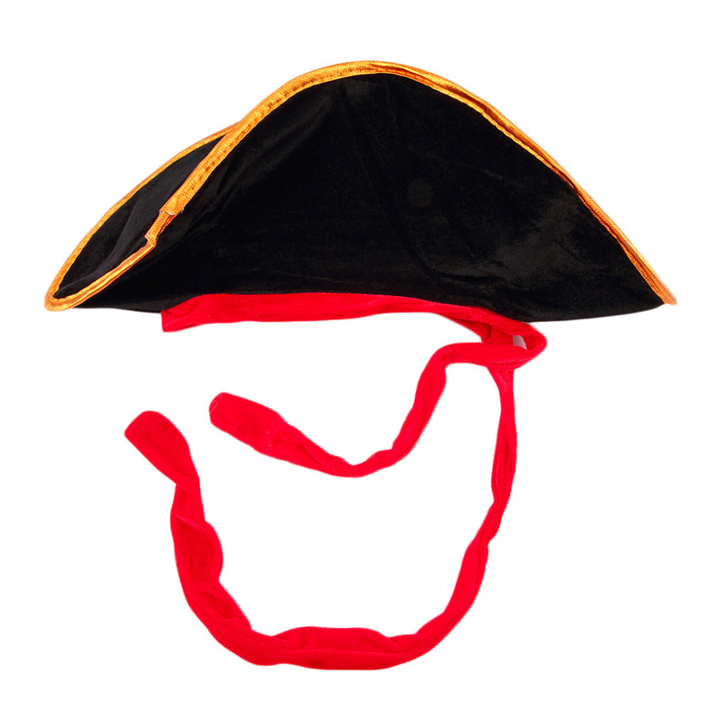 Halloween Pirate Hat Skull Print Adult Kids Pirate Captain Hat Cosplay