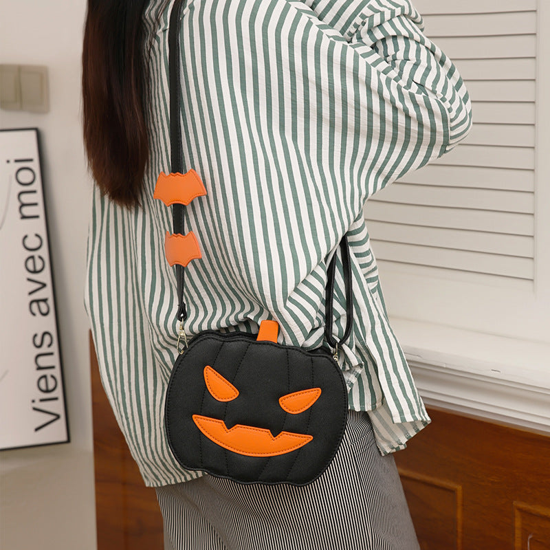 Halloween Bags Funny Pumpkin Cartoon Shoulder Crossbody Bag