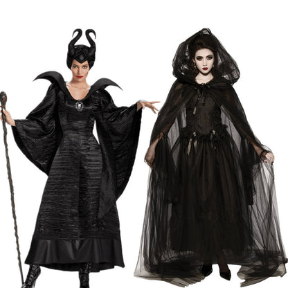 Halloween Maleficent Cosplay Costumes Horror Clothing Set      