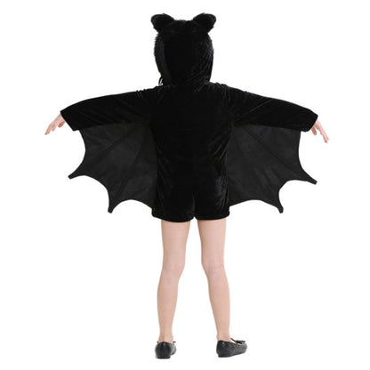 Halloween Children's Costume Black Bat Cosplay Costumes      