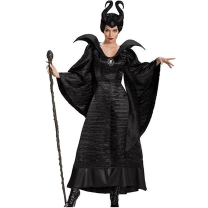 Halloween Maleficent Cosplay Costumes Horror Clothing Set      