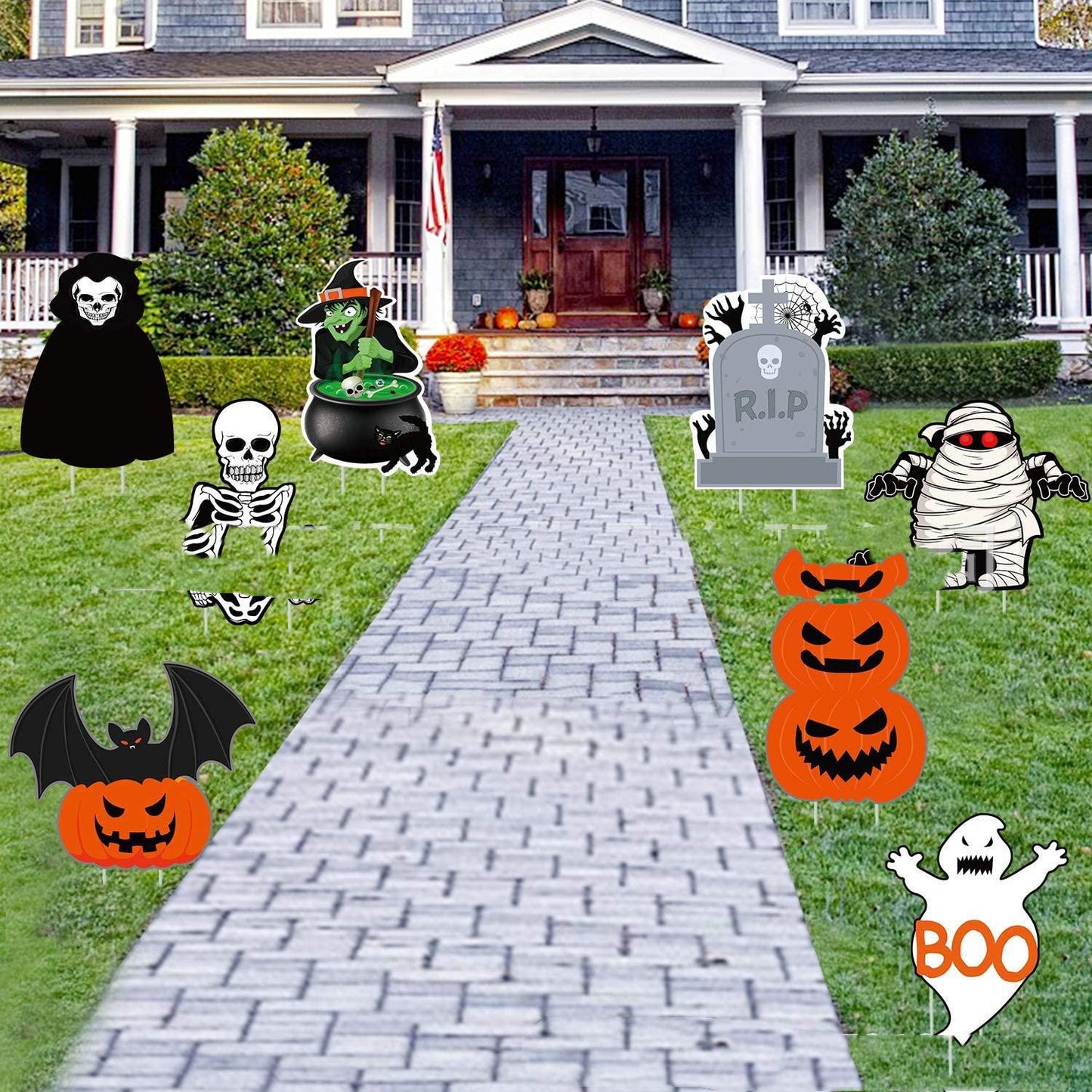 Halloween Cartoon Garden Decoration Card Door Listing