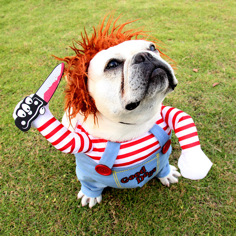 Halloween Pet Costume Pet Dog Funny Clothes Adjustable Dog Cosplay Cos