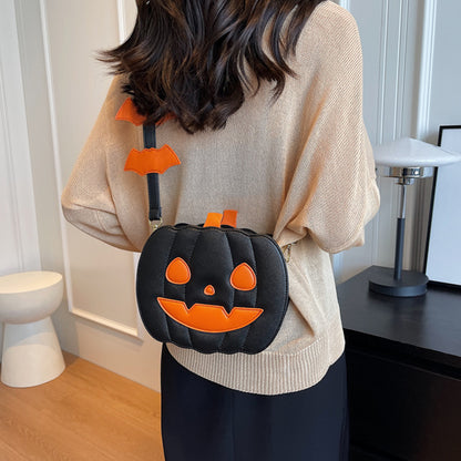 Halloween Bags Funny Pumpkin Cartoon Shoulder Crossbody Bag