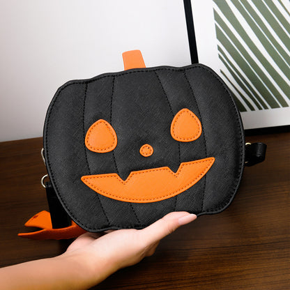 Halloween Bags Funny Pumpkin Cartoon Shoulder Crossbody Bag