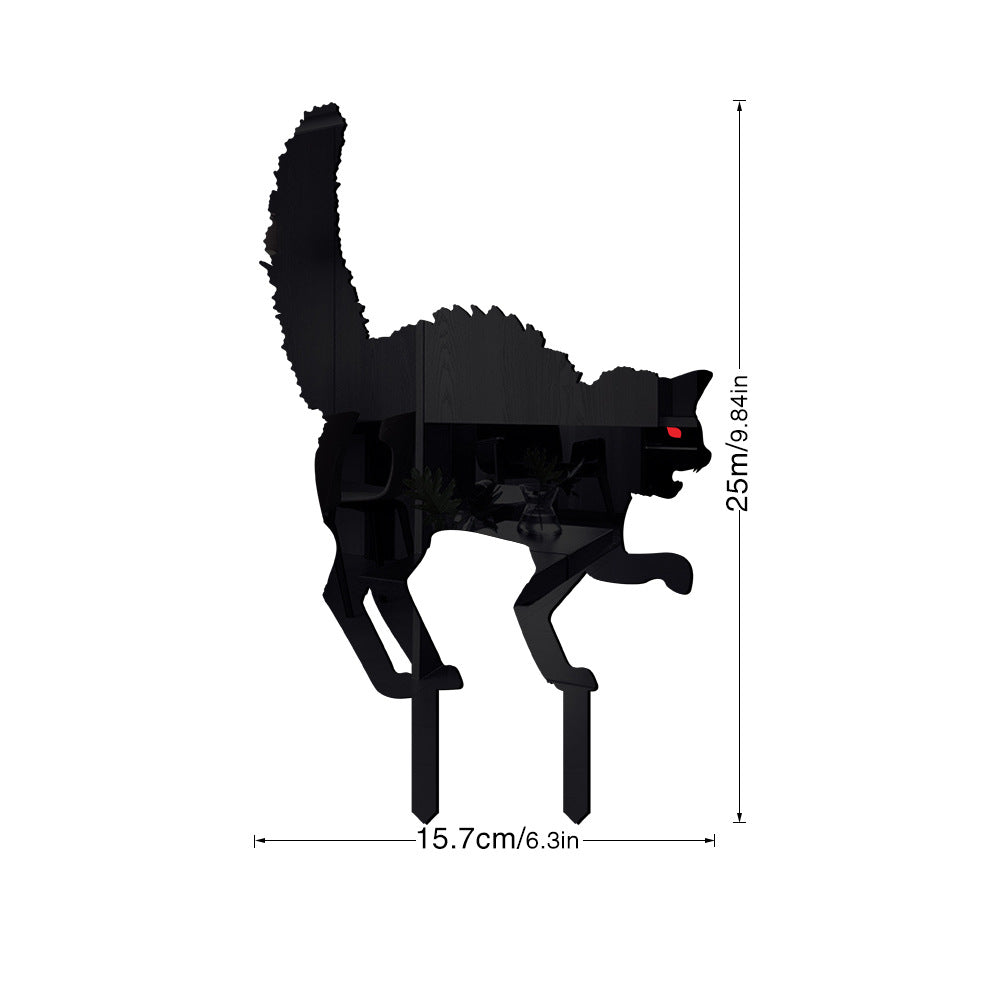 Halloween Horror Cat Acrylic Outdoor Courtyard Ornamental Floor Outlet