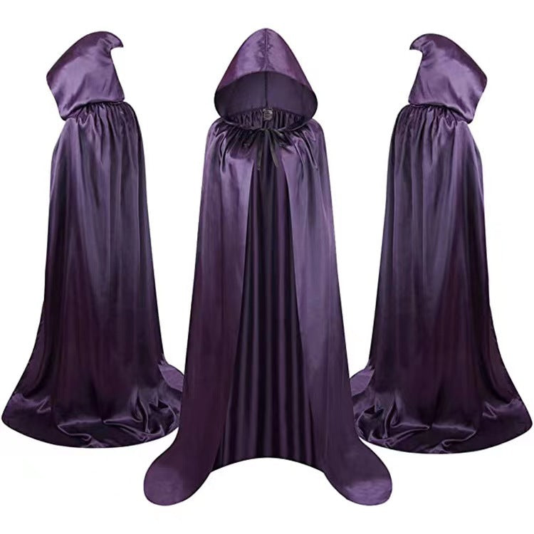 Halloween Cloak Costumes Wizard Cloak For Children Hooded Capes Mantle