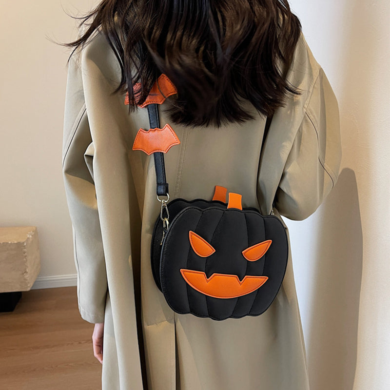 Halloween Bags Funny Pumpkin Cartoon Shoulder Crossbody Bag