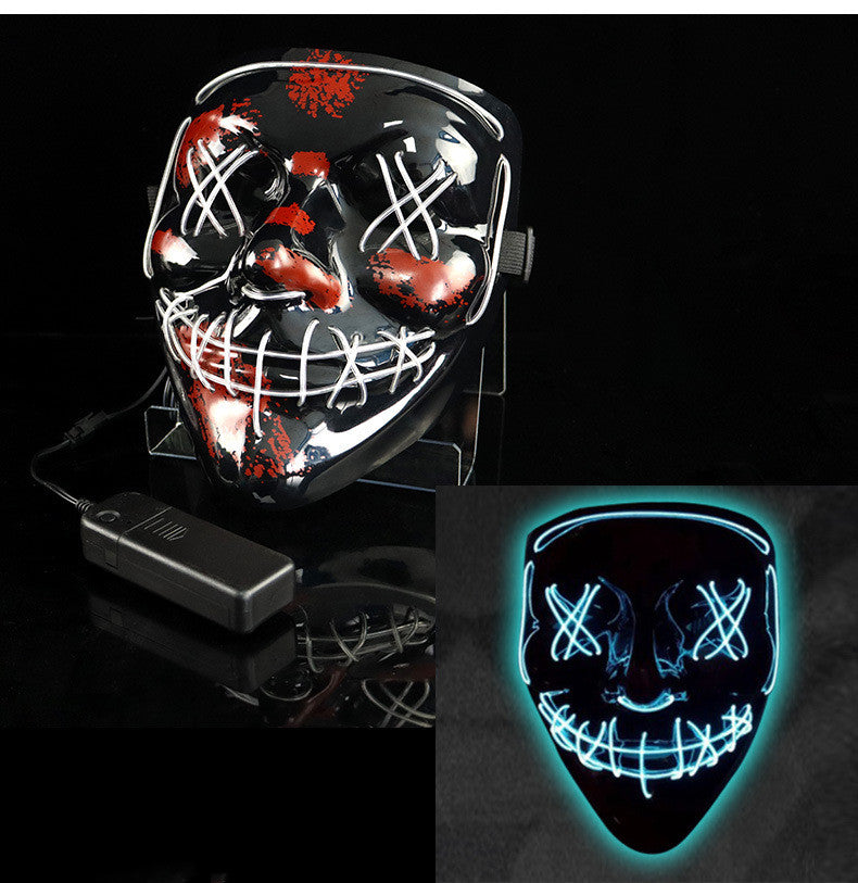 Glowing Mask LED Mask Halloween Clown Funny Bundy